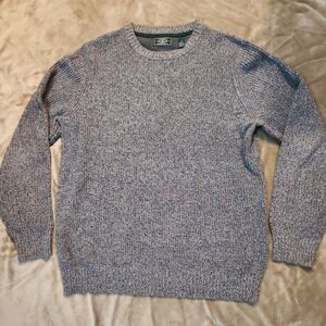 GH Bass & Co Men's Pullover Crewneck Sweater Long Sleeve Grey Size Large.